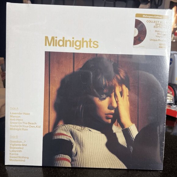 Taylor Swift - Midnights Exclusive Limited Edition Mahogany Colored Vinyl LP - Picture 2 of 2